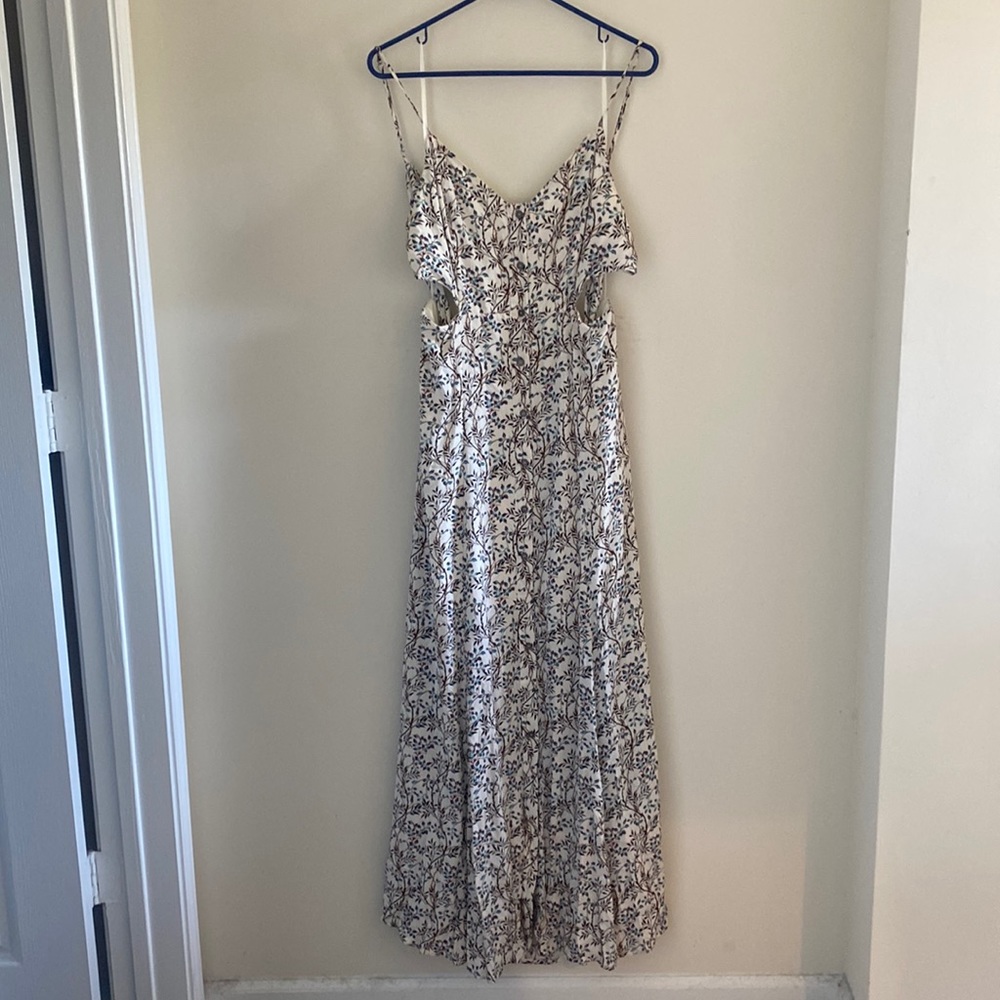 Maxi dress, open low back, size large